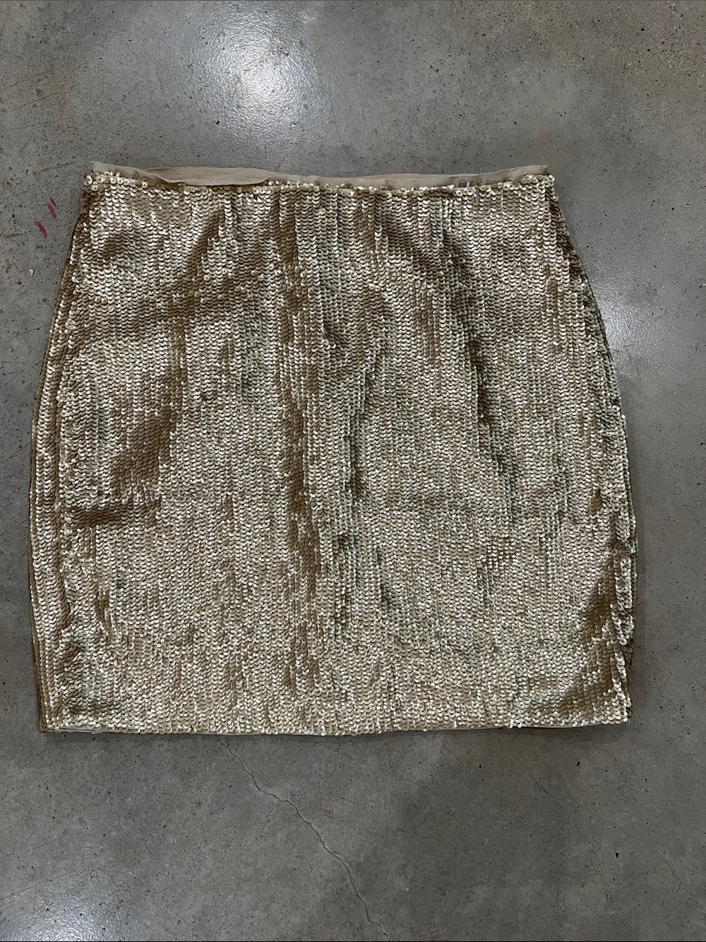 J. Crew Gold Sequin Mini Skirt